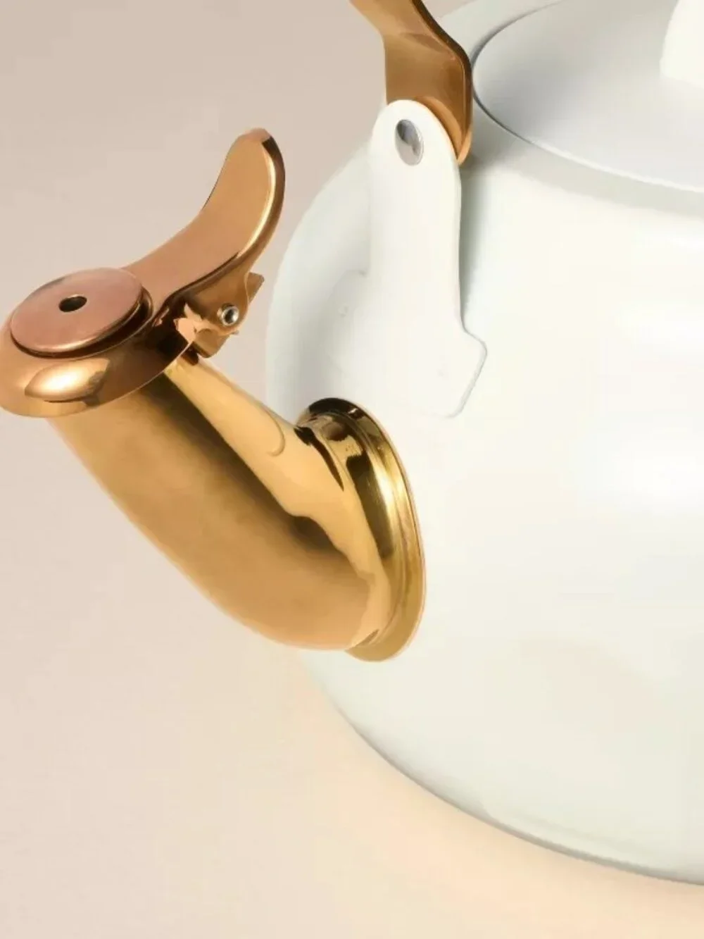2qt Stainless Steel Arch Cutout Teapot Cream - Hearth & Hand Magnolia, Target